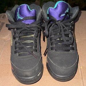 Black and Purple Jordan 5 retro